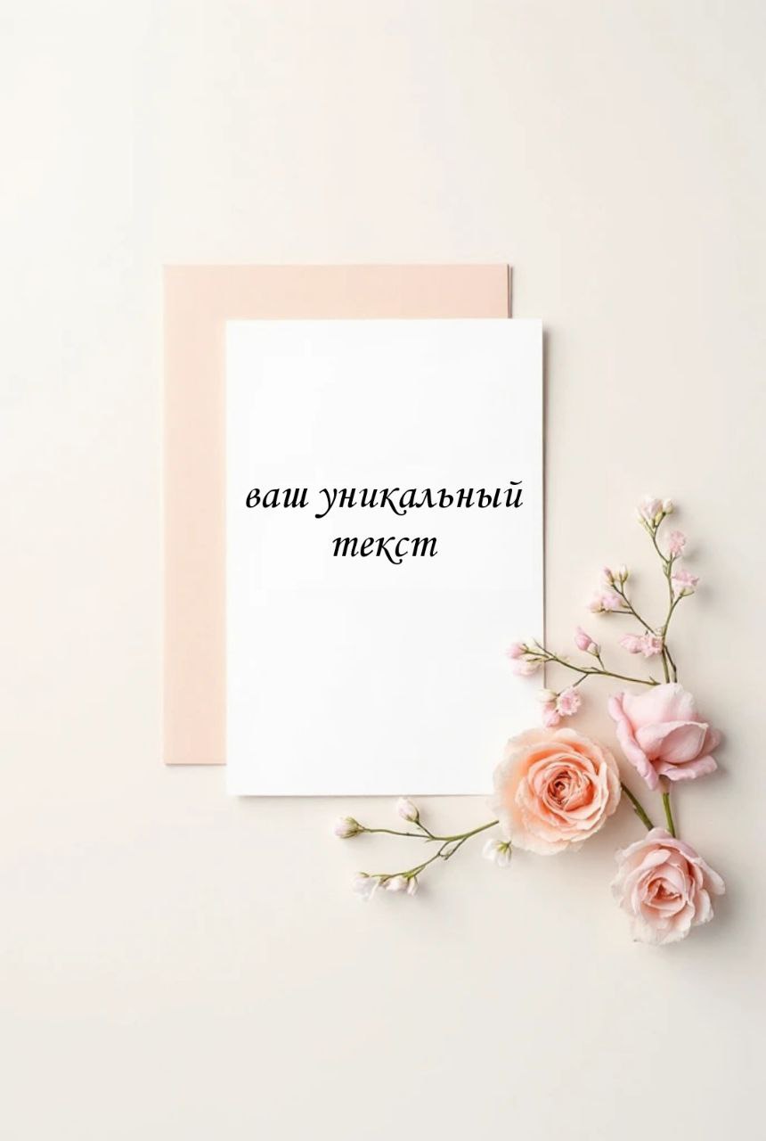 Открытка с индивидуальным текстом