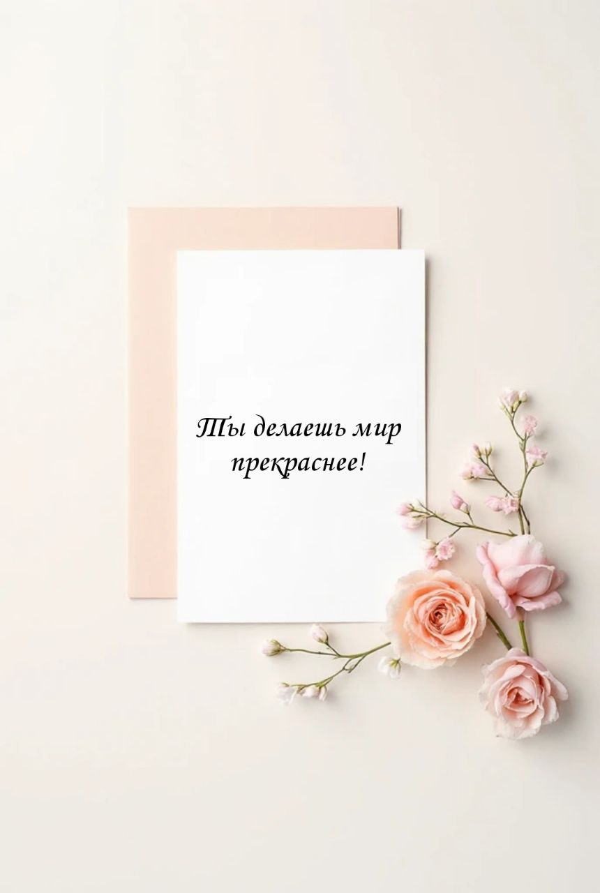 Открытка с комплиментом