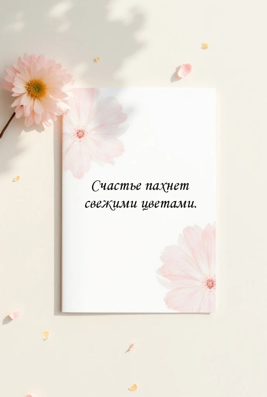 Цветочная открытка